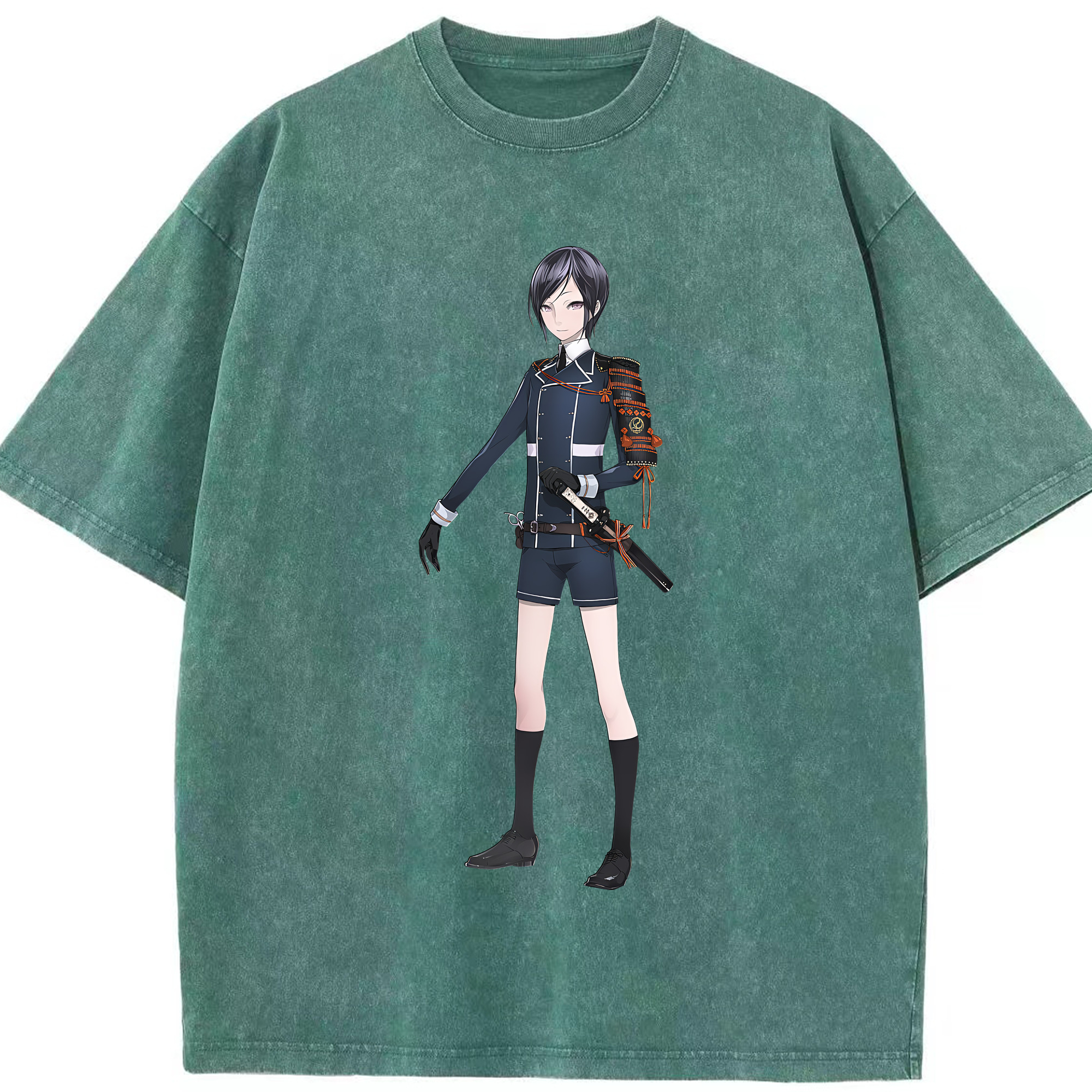 （画像用） 刀剣乱舞 Touken Ranbu 綿100% ヴィンテージ風 半袖Tシャツ（フロントプリント）